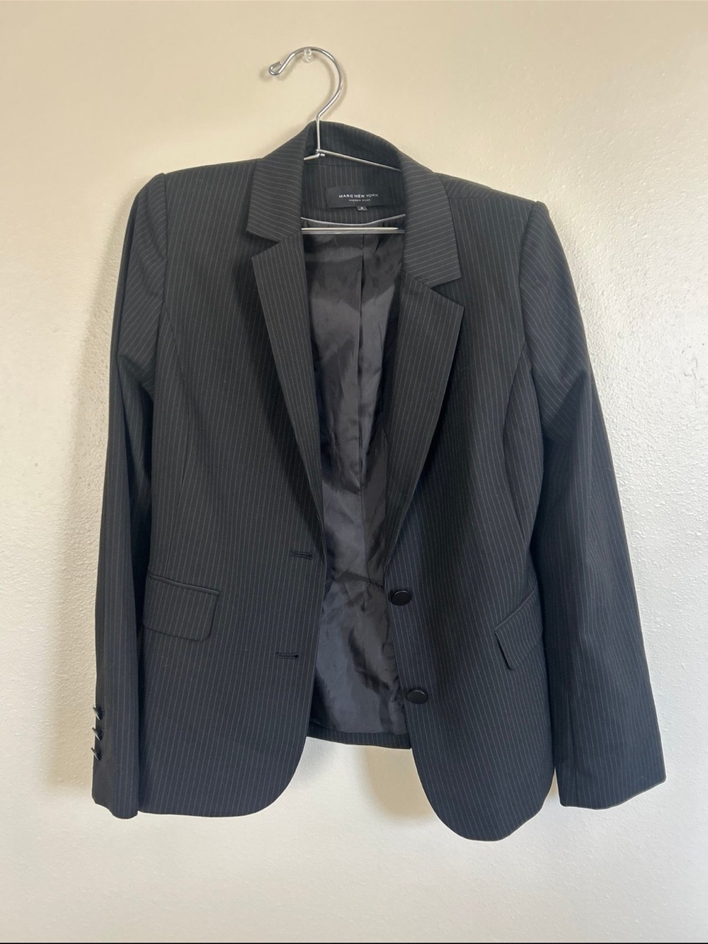 Black Pinstripe women’s Blazer